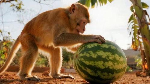 猴子吃瓜背景视频,揭秘猴子吃瓜背后的欢乐时光